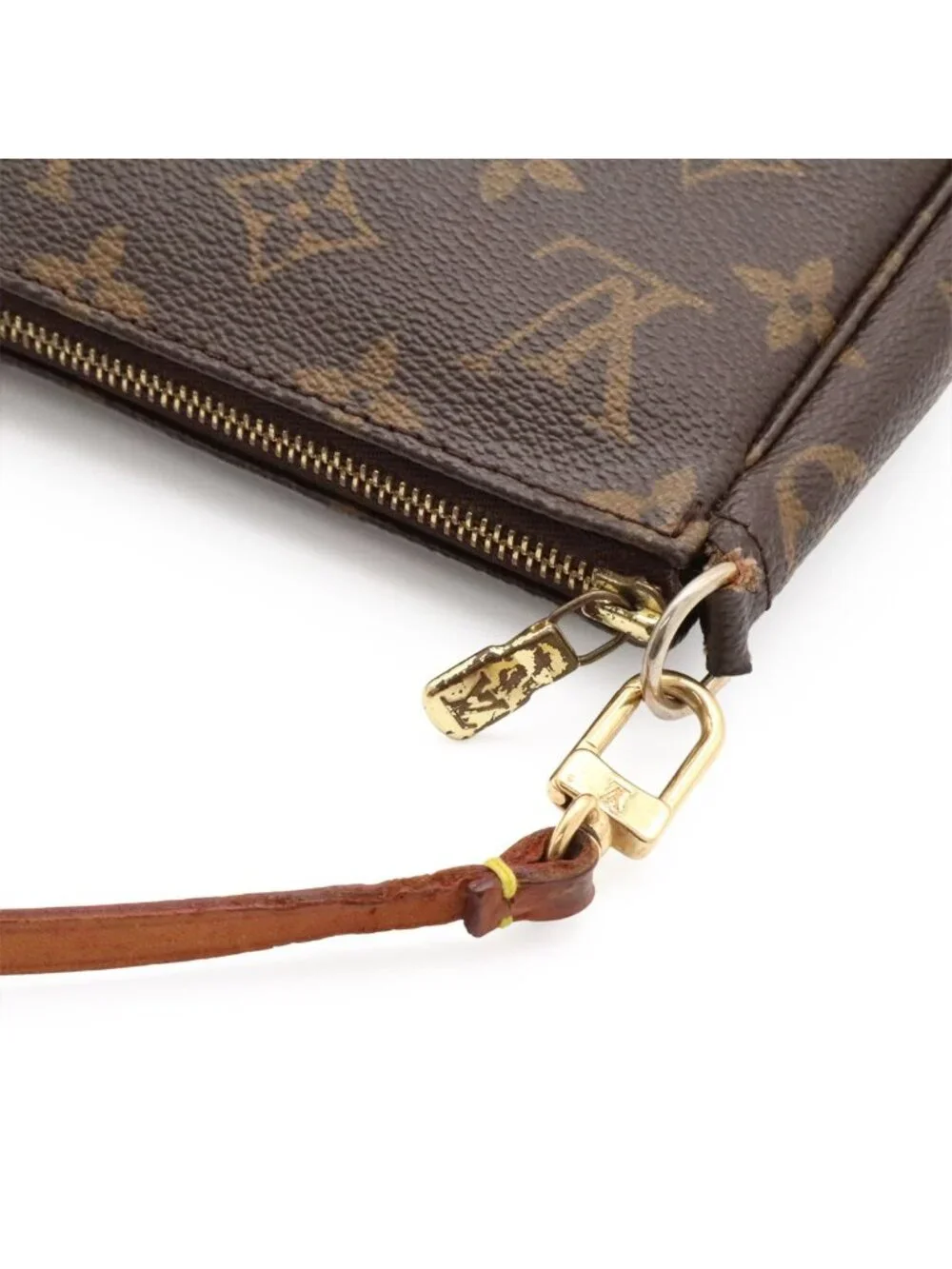 Louis Vuitton Monogram Pochette Soir Pouch Handbag Party